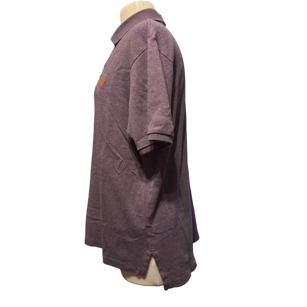 Ralph Lauren Polo Custom Fit Heathered Purple Short Sleeve Polo Shirt‎ Men's L